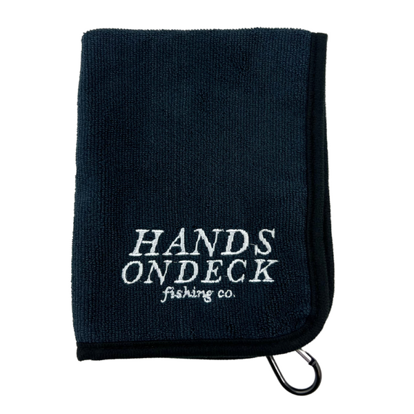 Hands on Deck Fishing Towels (Black)