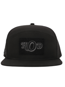 H2OD 6-Panel Snapback (Black Camo)